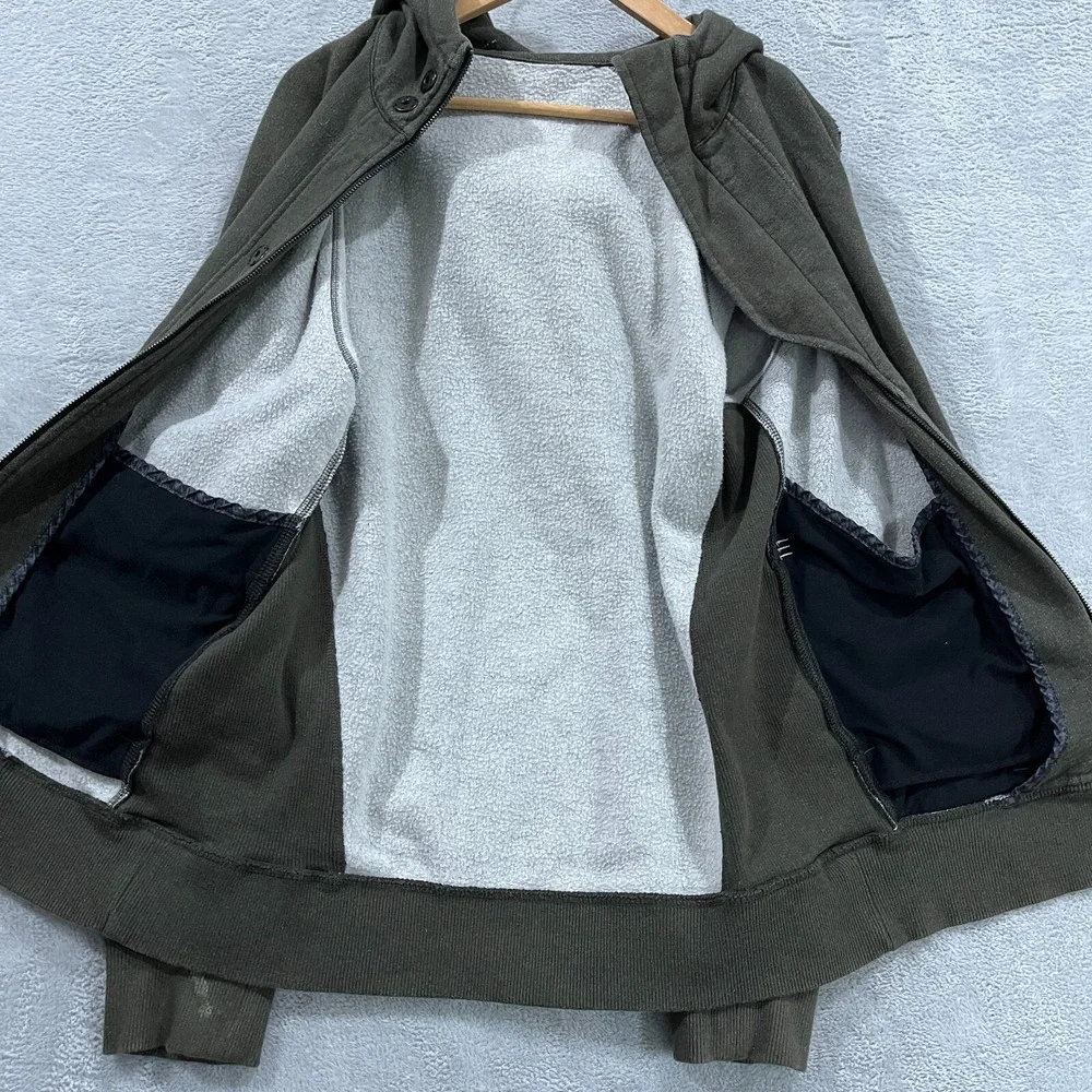 Lululemon Jacket Mens‎ Large Deep Cove Full Zip Hoodie High Neck Heavy Fleece